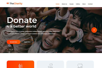 donation website non profit website charity website fundraising website donation