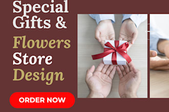 design flower shopify store gift shop forist shop gift website flower website