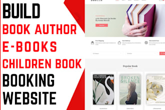 build  author website book author website ebook landing page book website
