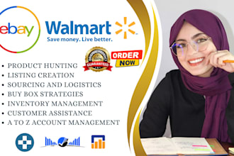be your expert ebay and walmart virtual assistant