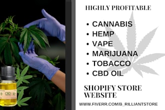 cbd cannabis marijuana vape ganja hemp tobacco cigarette cbd oil shopify website
