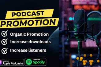 do organic podcast promotion to increase new audience