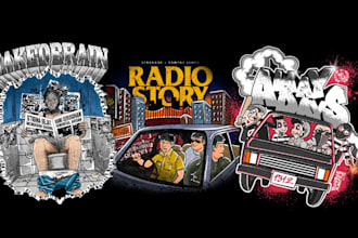 draw hardcore punk illustration logo band album and merch