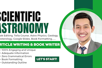 write scientific writing, astronomy ebook, astrophysics, and academic writing