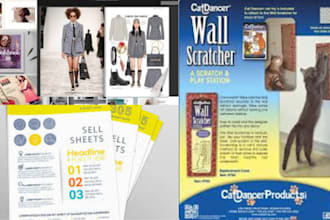 design sellsheet, lookbook, booklet, annual report company profile brochure