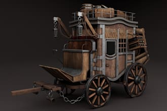 create custom 3d game ready low poly model
