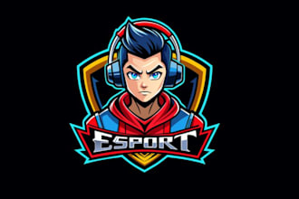 do avatar gaming anime character logo for twitch
