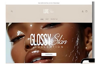build skincare shopify store skincare store beauty website skincare website