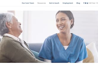 home care website healthcare website elderly care website home care website