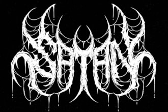 design a brutal death metal logo