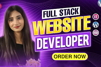 design custom wordpress website , full stack web developer