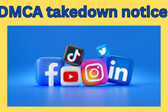 send dmca notice to remove copyright illegal pirated infringing content websites