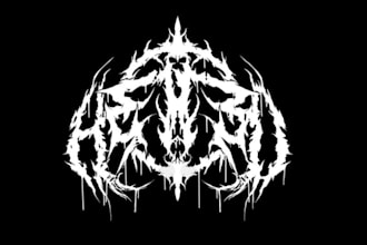 design your black, slamming, brutal, death metal band logo