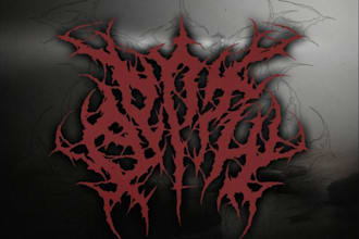 design you a brutal death metal, slamming, deathcore logo