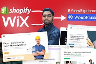 redesign clone migrate shopify and wix website to wordpress