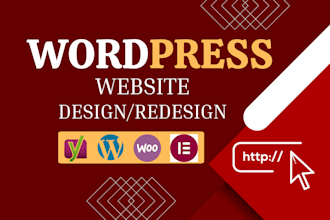 design wordpress website, responsive website, woocommerce store