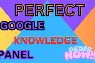 create goo gle knowledge panel, google graph, knowledgepanel, for any category