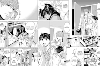 draw anime manga page manga storyboard comic strip manga panel comic book art