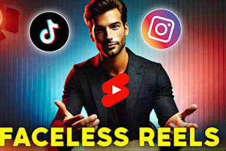 edit tiktok,instagram,youtube faceless ai reels
