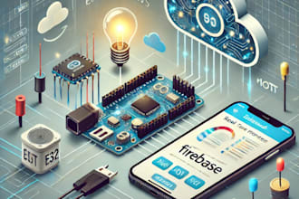 connect arduino esp32 iot project to firebase aws mqtt cloud