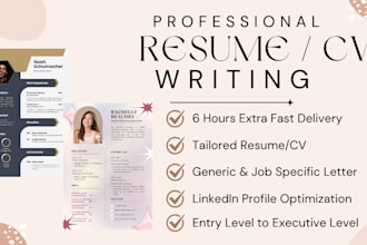 build 24hrs ats resume writing, CV maker