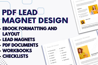 pdf lead magnet design PDF lead magnet workbook lead magnet design ebook design