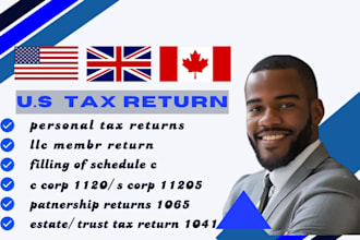 do tax filling   US tax returns form  1040, 1120, 1065 boi with irs