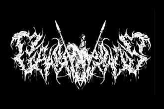 make custom brutal death metal, deathcore logo for your band