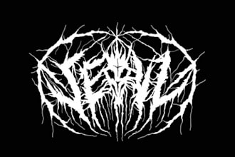 design you a brutal death metal, slamming, deathcore logo