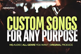 a custom song for your wedding, birthday, or anniversary