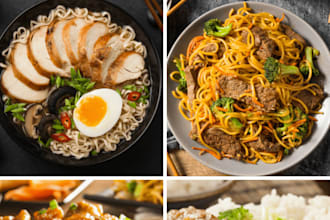 design, write recipes and cooking video for cookbook recipe book and ebook