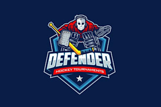 design build brand hockey tournament company logo