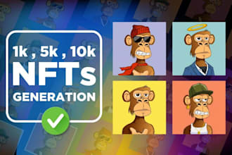 create nft art illustrations and animations