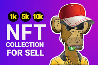 design a unique doodle style nft art collection, cartoon character, doodle nft