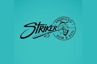 design great caribbean fishing charter logo
