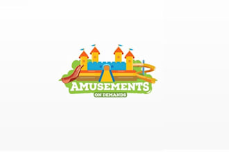 create dynamic engaging amusements demand logo design