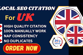 best 350 UK local citations and directory submission