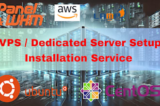 setup vps , dedicated server and install apache, mysql, PHP or SSL certificate