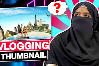 make vlog thumbnails for you