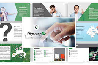 create a presentation or pitch deck in figma, prezi, or powerpoint
