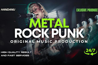 remake your song into rock or metal music in 24 hours