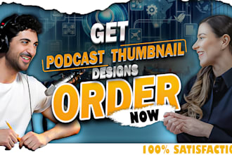 design podcast youtube thumbnail design, podcast cover design