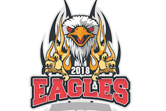 do animal mascot logo, character, for sports