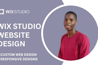 develop wix  studio, redesign wix studio website, do wix ecommerce website
