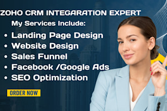 set up and customize your zoho crm, zoho recruit, zoho salesiq and zoho desk
