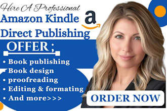 professionally do kindle book editing amazon kdp book and ebook publishing