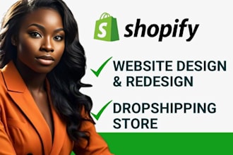 shopify website redesign shopify website design shopify dropshipping store