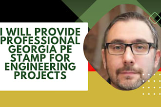 professional georgia pe stamp for engineering projects