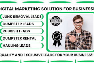 generate junk removal leads dumpster leads rubbish leads dumpster rental leads
