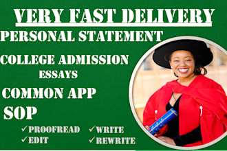 quickly edit your personal statement, college admission essays, common app, sop
